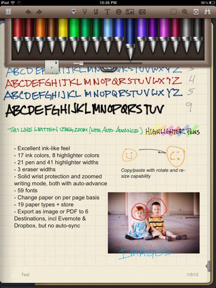Noteshelf screencapture